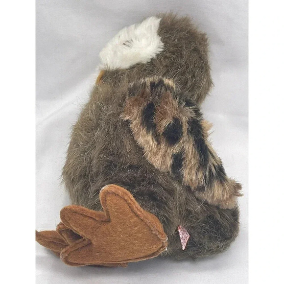 Vintage  Dakin Brown Spotted Owl Plush Bean Filled 8”Stuffed Animal Toy 1980 - Picture 8 of 13
